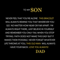 To My Son Love you Forever Bracelet