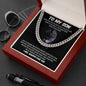 To My Son | I Will Always Love You - Cuban Link Chain