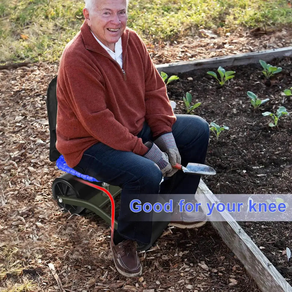 360 Degree Rotating Gardening Seat with Adjustable Height