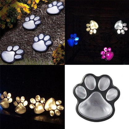 Solar Paw LED Lights 4 Pcs