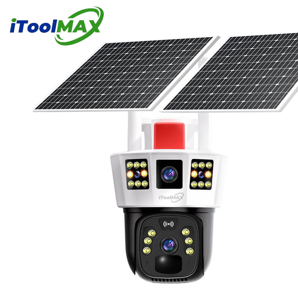 4MP Triple Lens Wireless Solar Camera