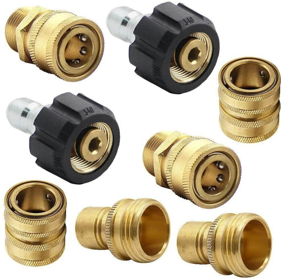 8 Pack Universal Pressure Washer Adaptor Set