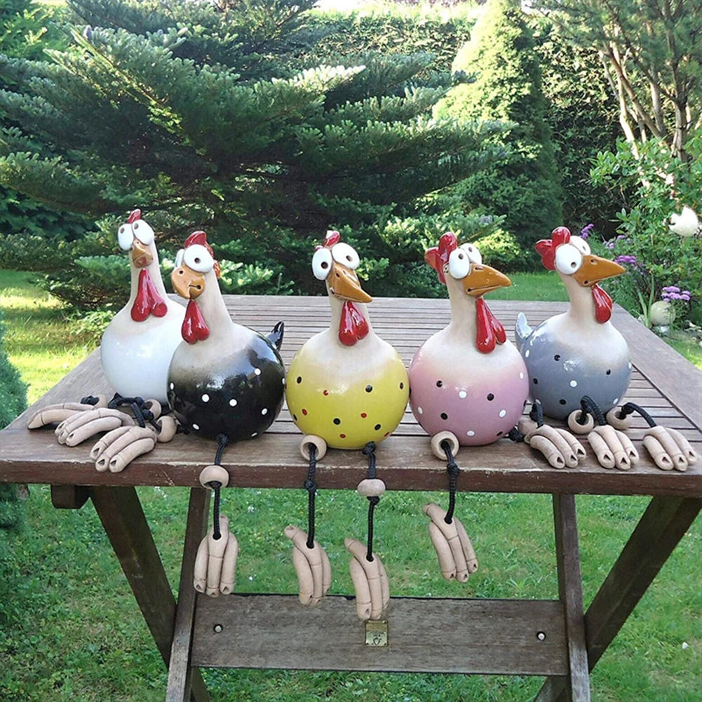 Ceramic Garden Chicken Decoration