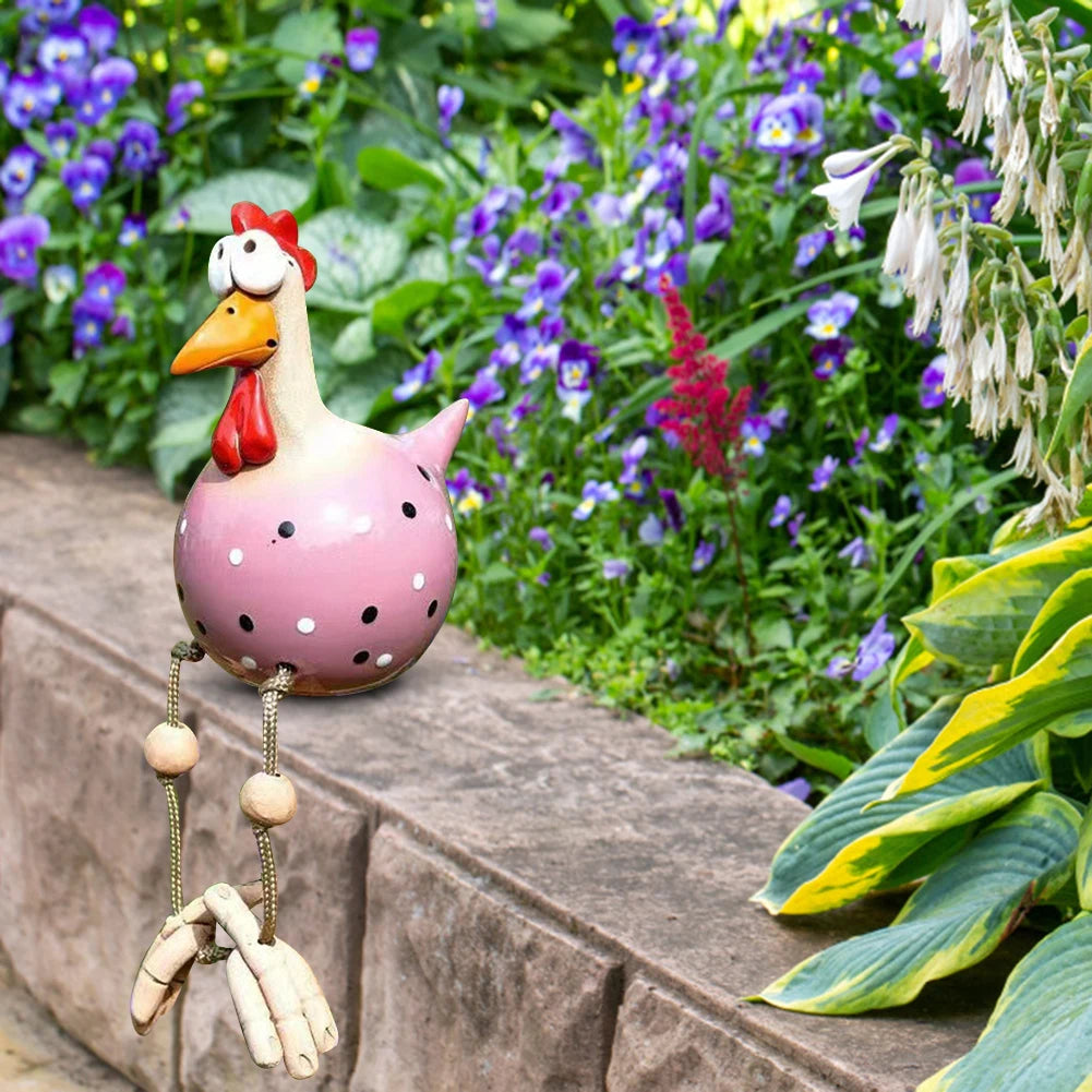 Ceramic Garden Chicken Decoration