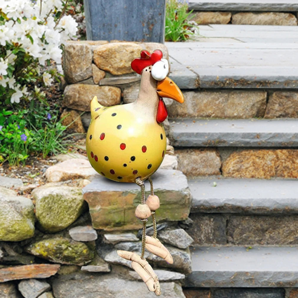 Ceramic Garden Chicken Decoration