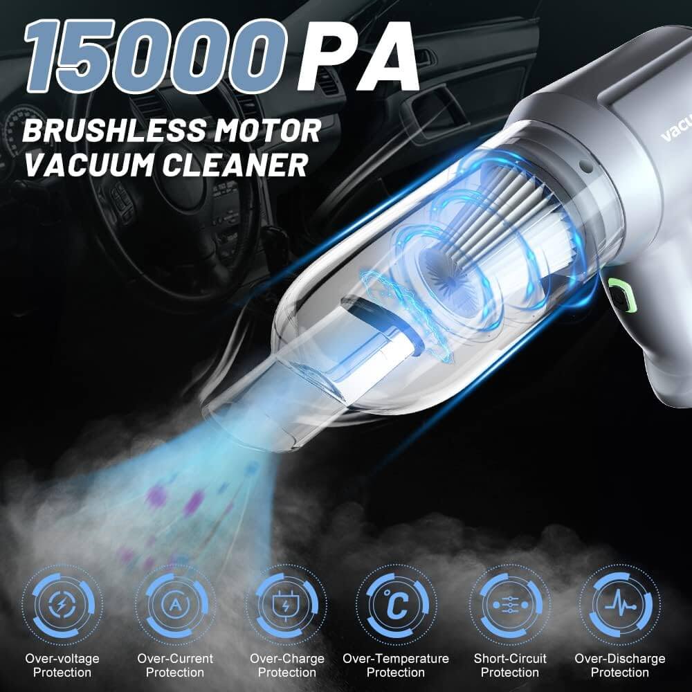 3 in 1 Brushless & Cordless Car Vacuum Cleaner