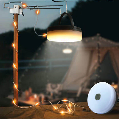 3 in 1 Solar Camping String Lights