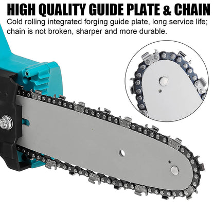 8" & 10" Electric Cordless Chainsaw with 2x Batteries