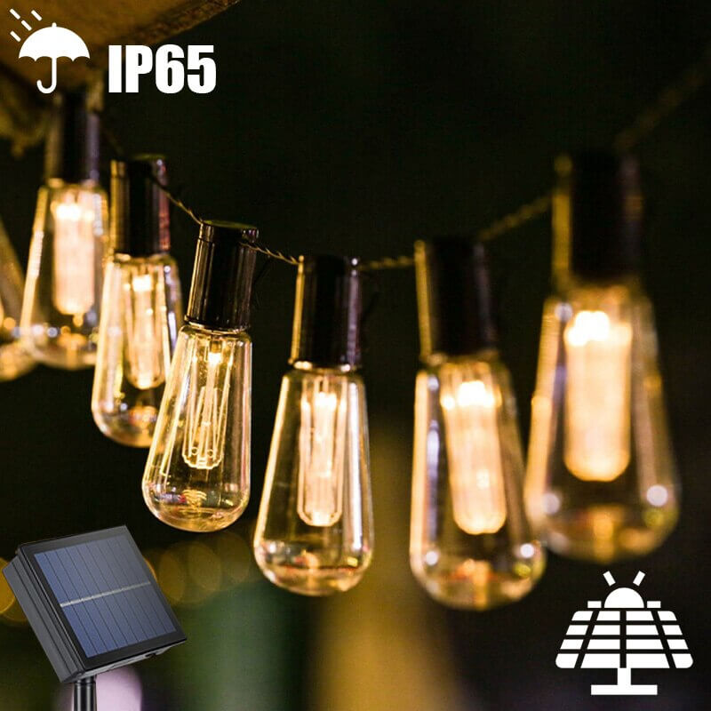 15 Metres Solar Shatterproof Festoon LED Lights