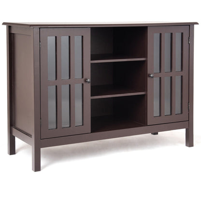 Wooden TV Stand Console Cabinet for 45" TV