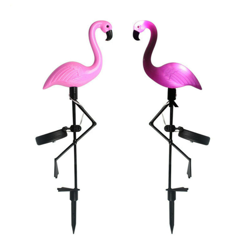 Solar Powered Flamingo Lawn Lamp