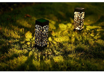 Solar Powered Vintage Outdoor Pathway Lamps